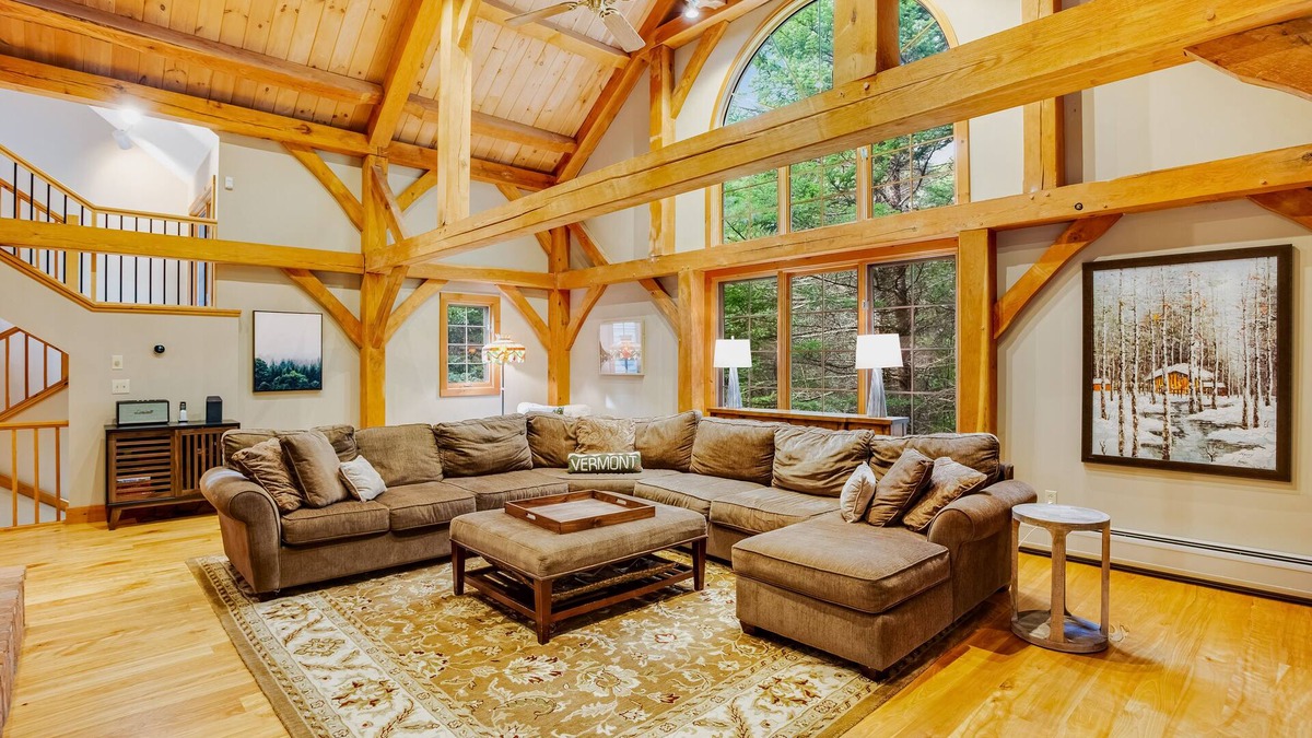 Londonderry House | Tree-lined lodge with deck, fireplaces, porch, game room, & fast WiFi