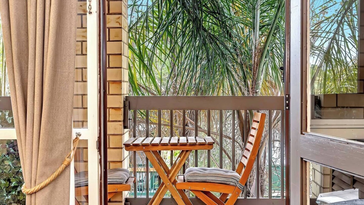 Glenelg North Apartment | Treetops at Glenelg Coastal Stay with Leafy Patio