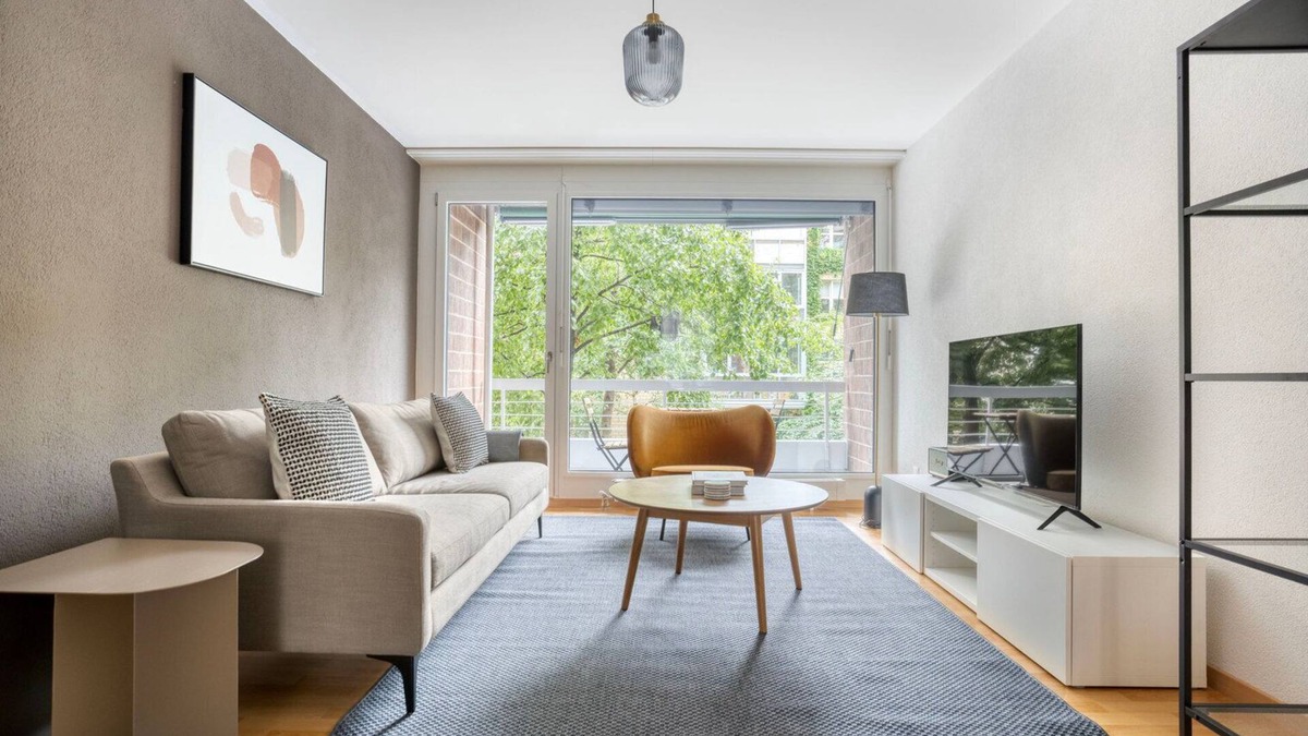 St. Johann Apartment | Trendy St. Johann 3 Room w/Storage, nr local market, by Blueground