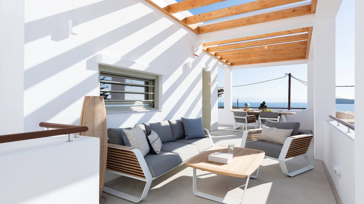 Drios Apartment | Triotissa w/t balcony sea view