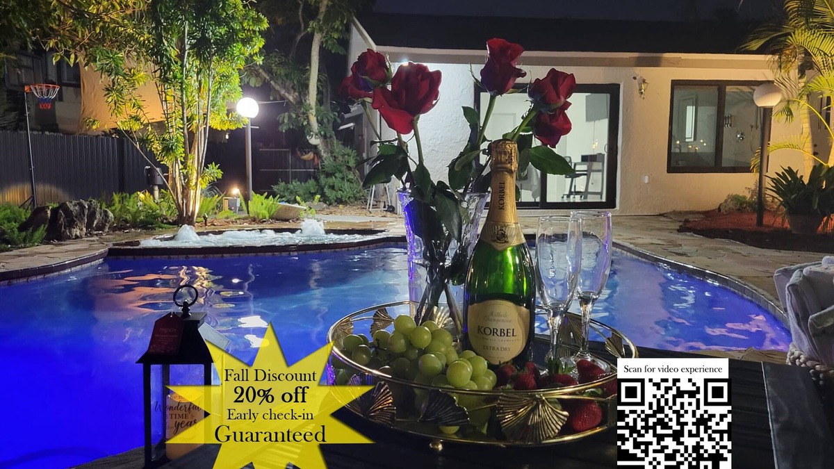 Ives Estates Villa | Tropical Oasis Miami/Beach/Hard Rock Stadium/8Bds/POOL/Jacuzzi/GAMES/BBQ