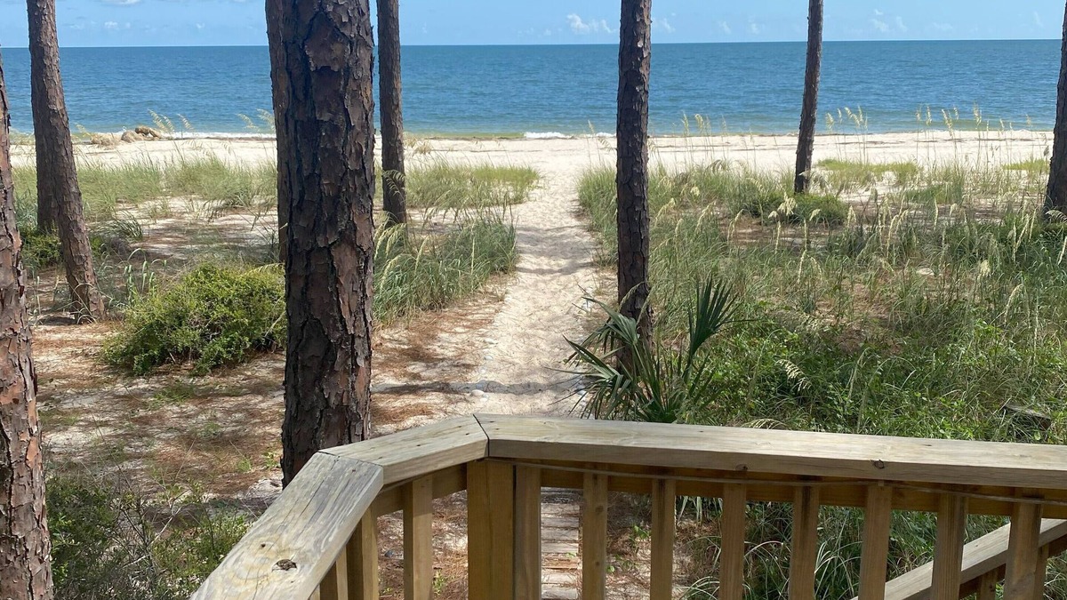 Alligator Point House | "Tucked Away" Private Beachfront Home in Secluded Area