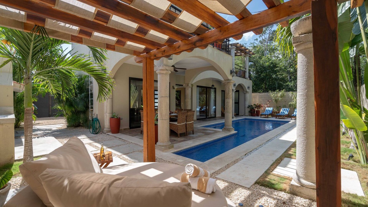 Tulum House | Tulum Stunning Villa-Private Pool-Cabana-Terraces-4 Bedrooms-5 Beds