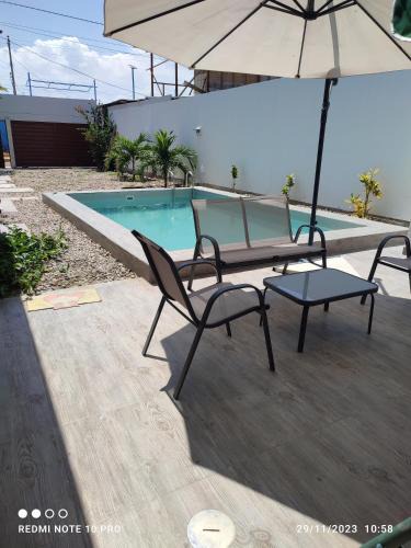 Bocapan House | Tumbes Zorritos Bocapan Casa con piscina 3 dormitorios