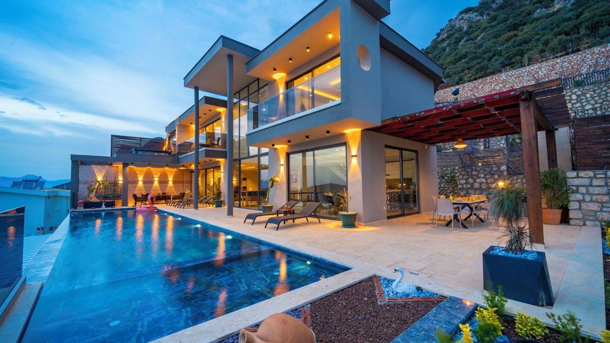 Kalkan Villa | Turkish Bath Sauna Jacuzzi for 6 people with spectacular views and much more