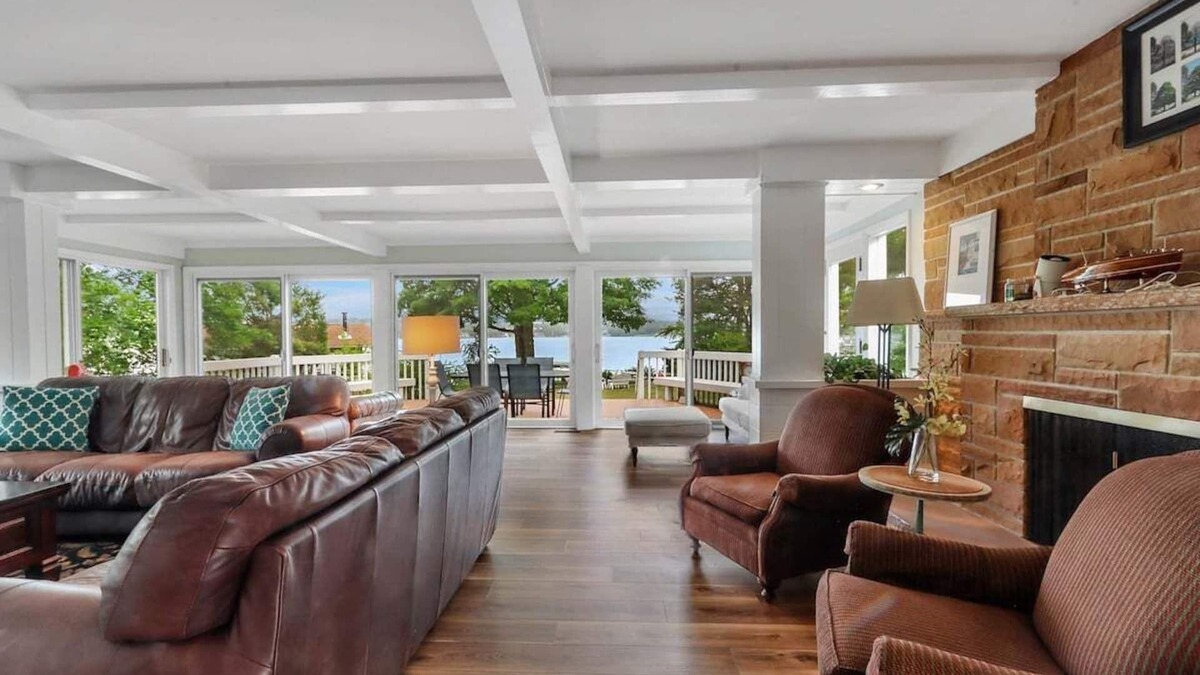 Twin Lakes House | Twin Lakes Escape |Lake Mary Lakefront |Private Pier |Swim |Views Throughout |Gas Fireplace |Firepit