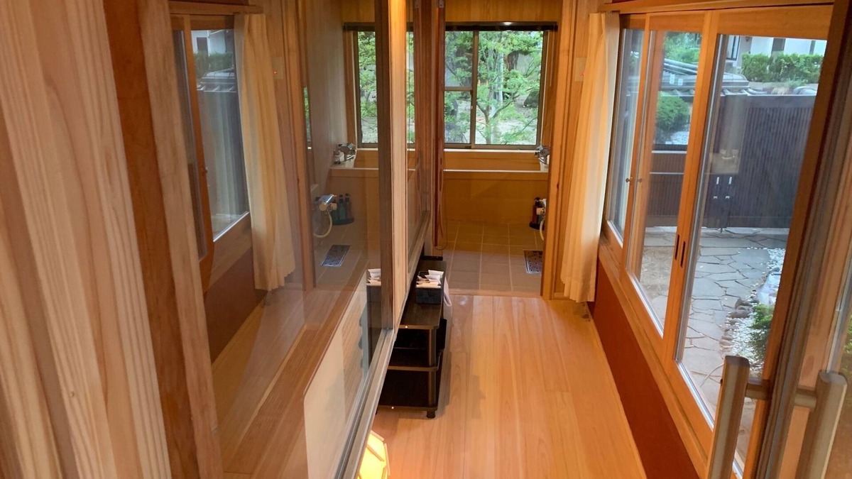Kasaoka House | Twin room Michi with a soothing cypress bath - Michi to heal with the finest natural water and cypress bath /Kasaoka Okayama