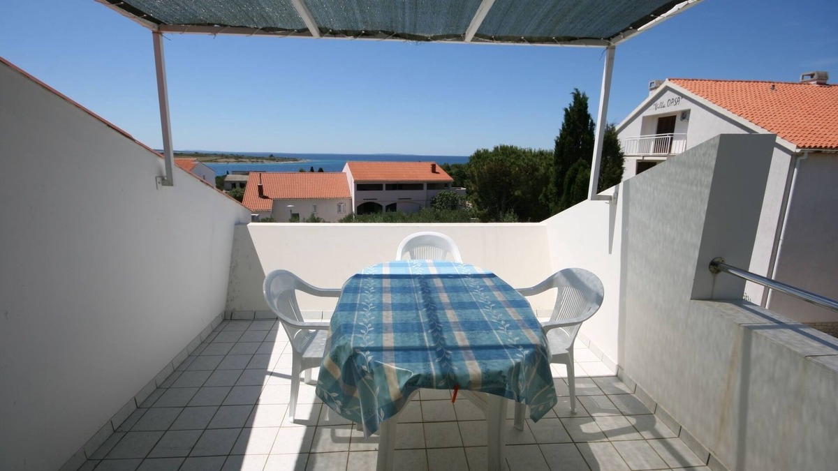 Novalja Apartment | Two bedroom apartment with terrace and sea view Novalja, Pag (A-3307-f)