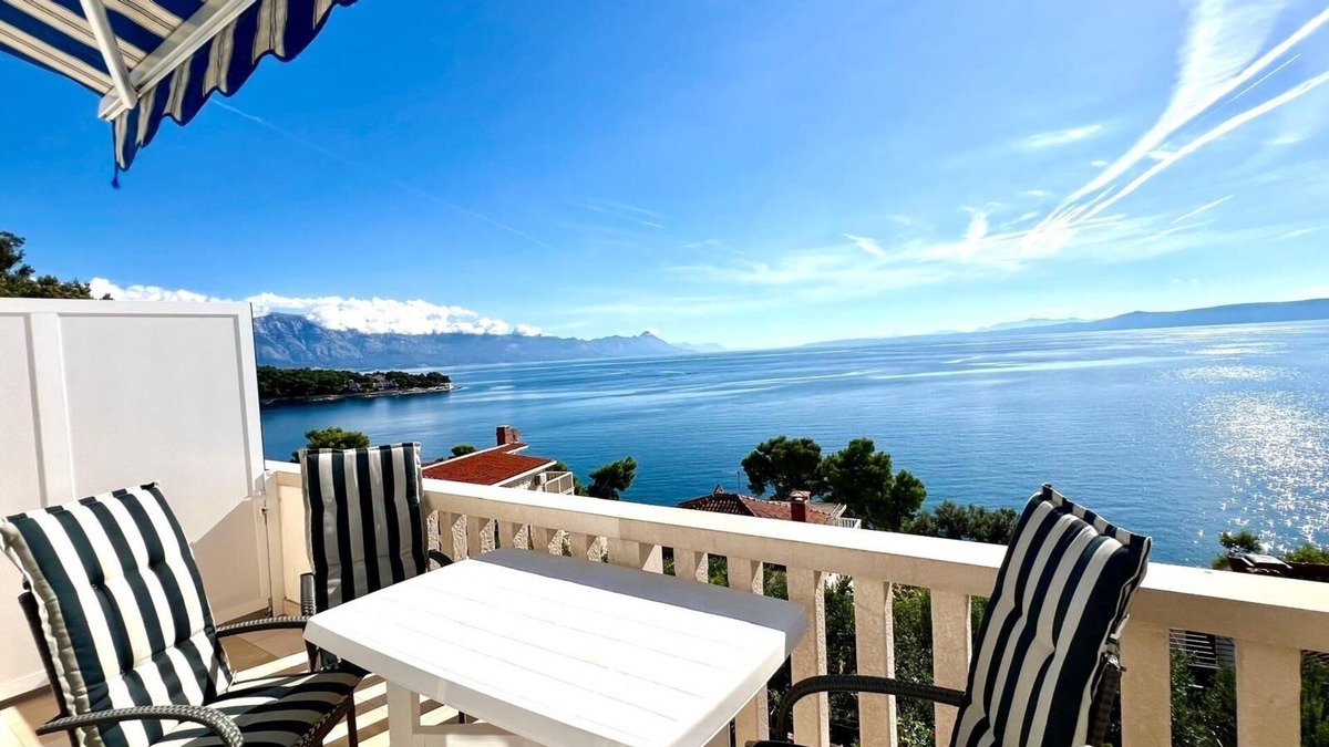 Selca Apartment | Two bedroom apartment with terrace and sea view Puntinak, Brač (A-718-b)