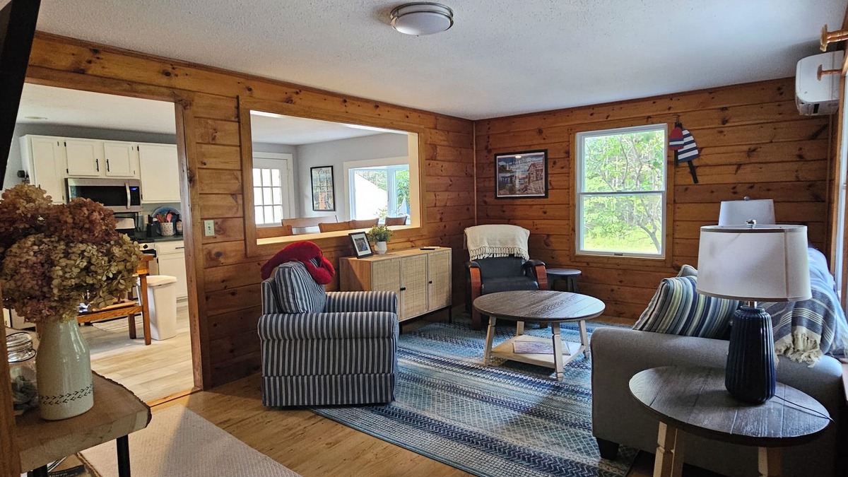 New Harbor House | Two bedroom home in private setting 1/3 mile from beach.