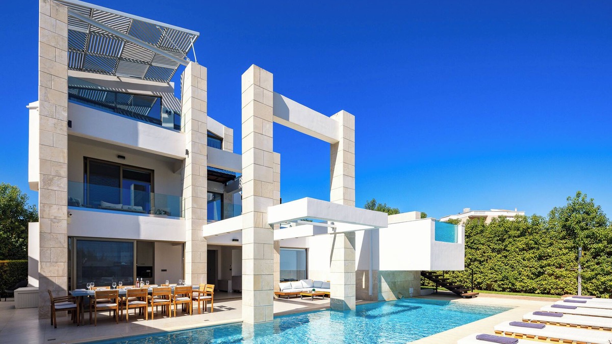 Agia Marina Villa | Two private pools, walking distance to Agia Marina and the beach!