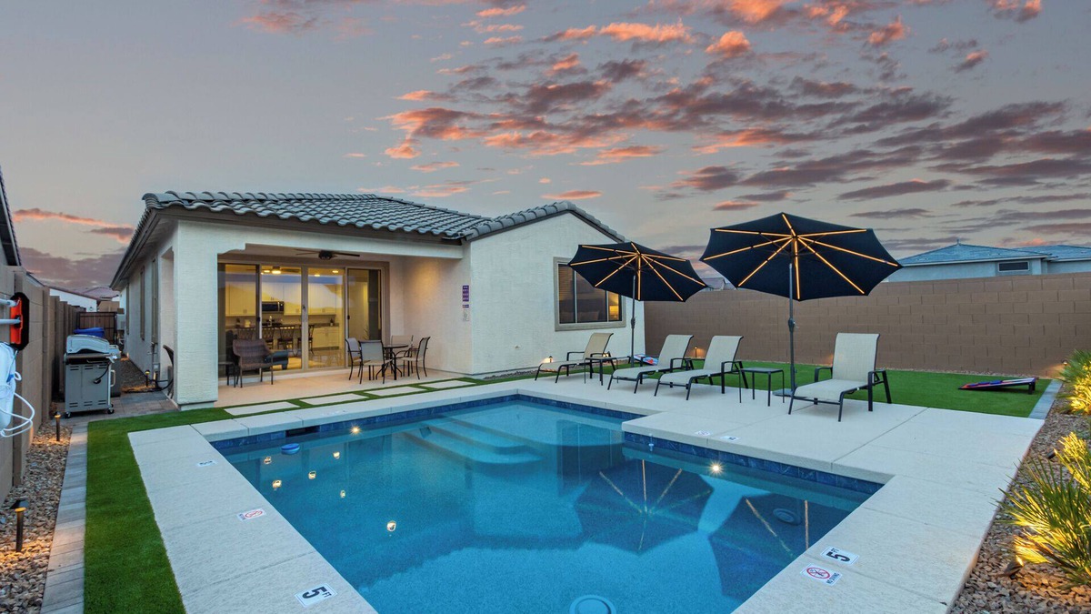 Desert View House | Ultimate Family Getaway: Luxurious 4BR Home with Pool & Mountain Views!