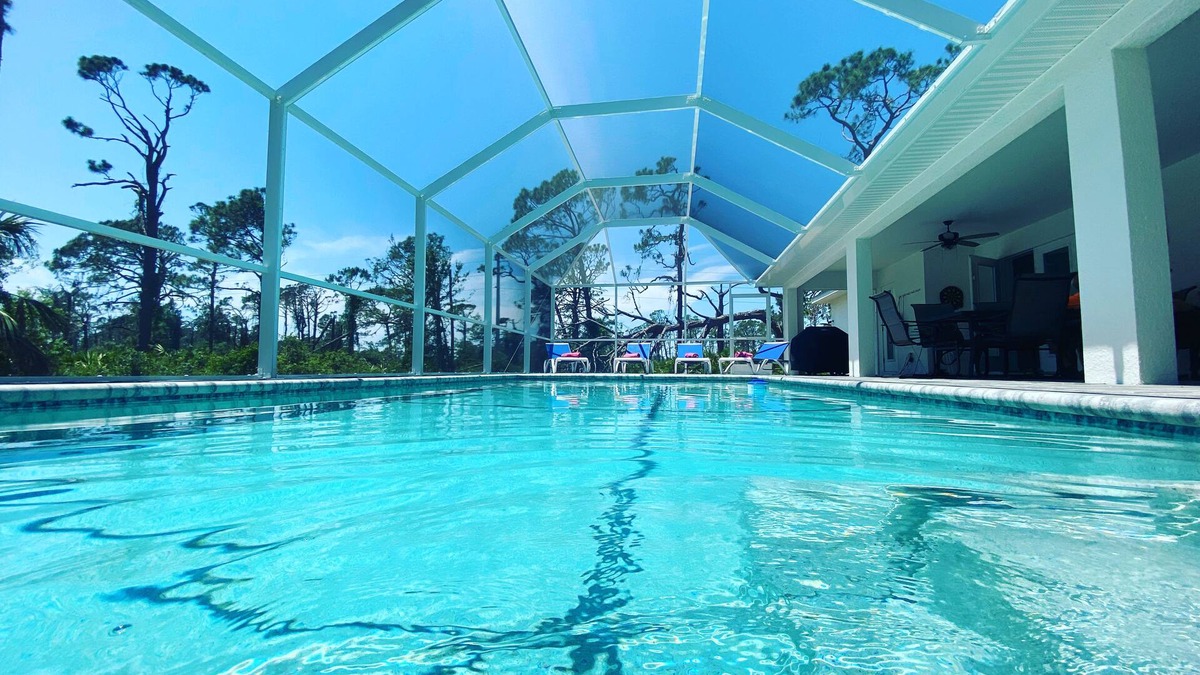 Rotonda Heights House | Ultimate Privacy: 3BR/2BA Heated Pool, Screened, Green Belt, No Neighbors