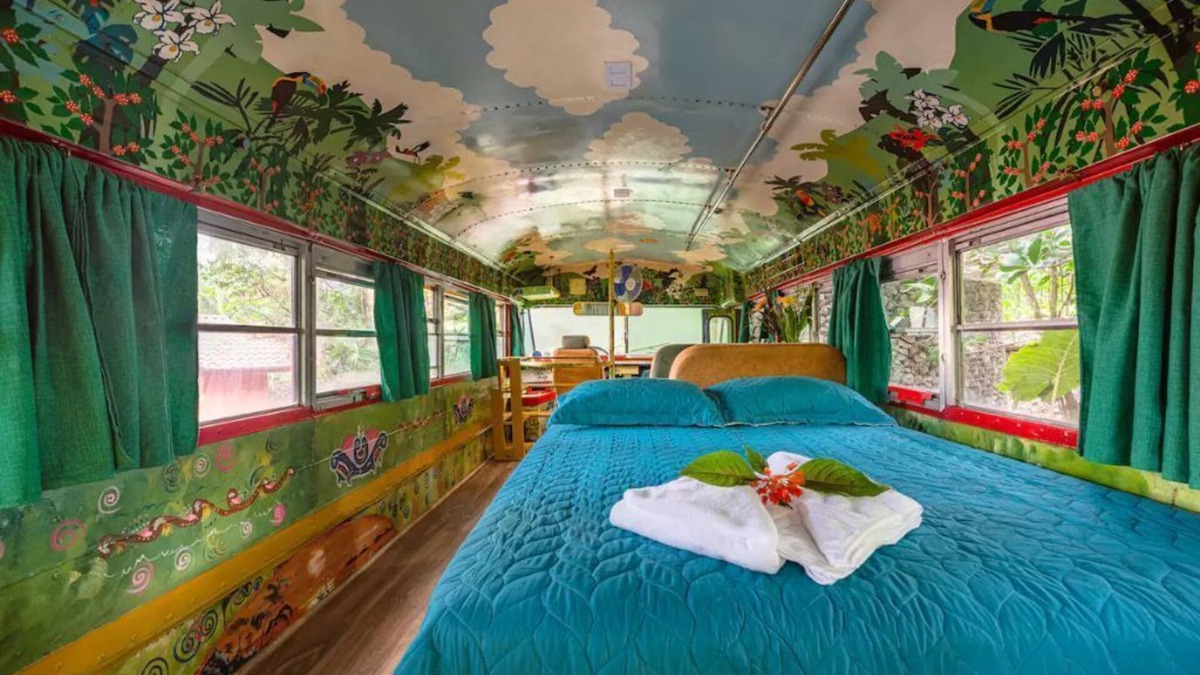Concepcion House | UNIQUE COLOURFUL BUS NEAR AIRPORT COSTA RICA
