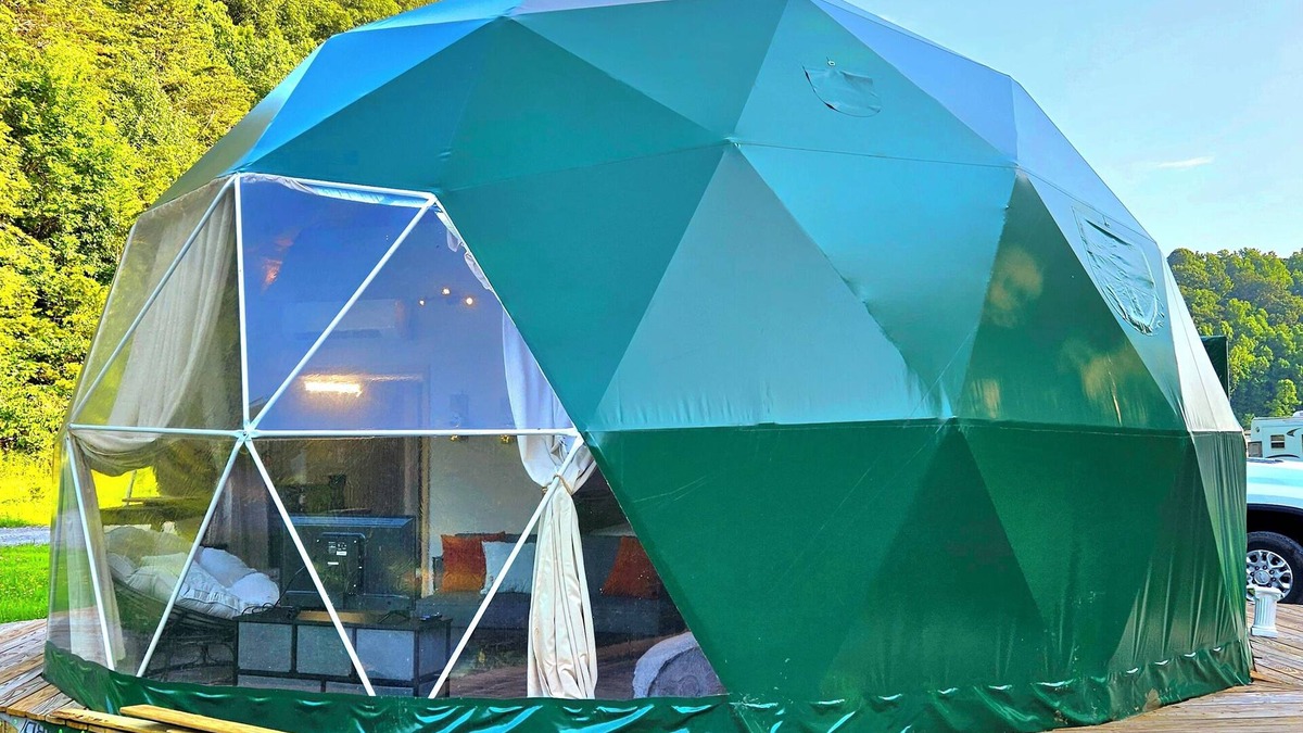 Mohawk Cabin | Unique Glamping Dome @ Mammoth Ridge RV Park and Campground.