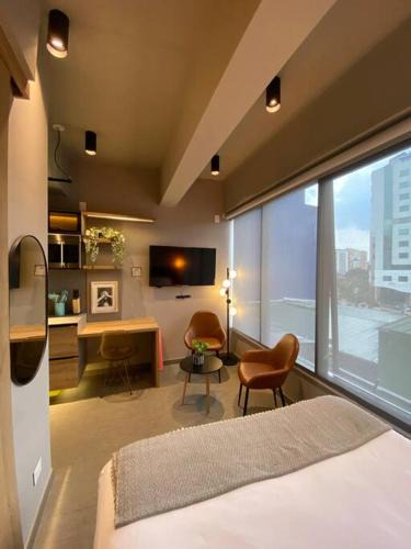 Calle 100 Apartment | Unique loft con piscina cerca a parque 93