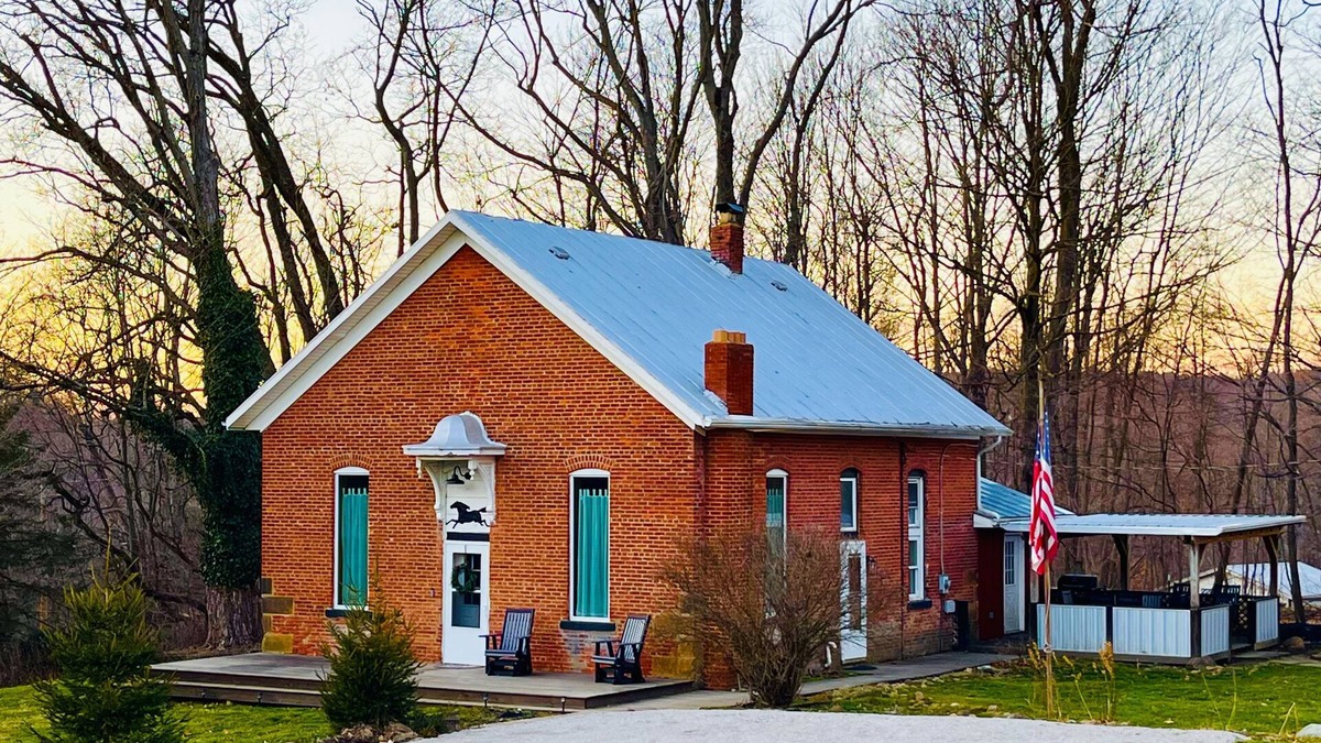 Bellville House | Unique Remodeled 1888 Schoolhouse with Highland Cows