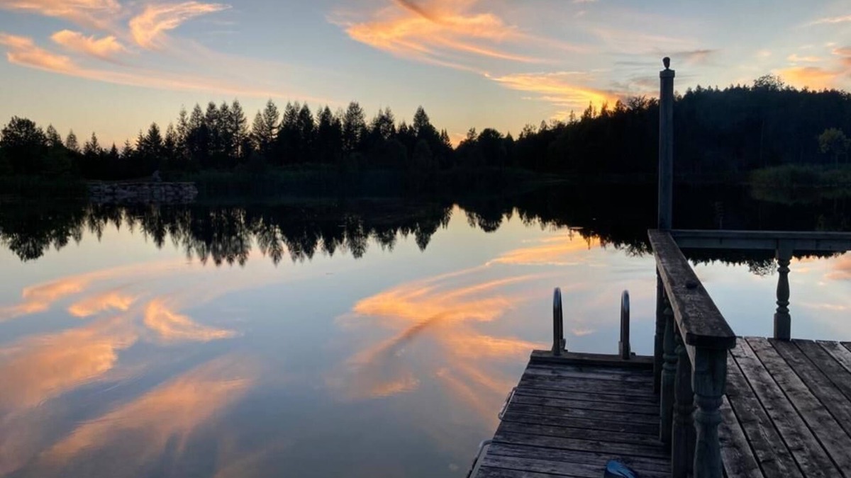 West Grey Cabin | Unique secluded Log Cabin on Private Spring fed lake