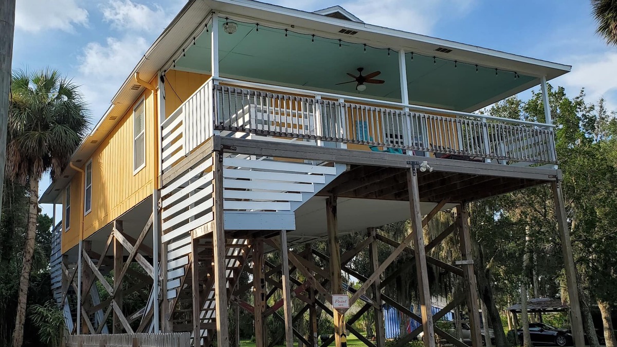 Aripeka House | Unique Stilt House on the Nature Coast - Enjoy the View on the Gulf