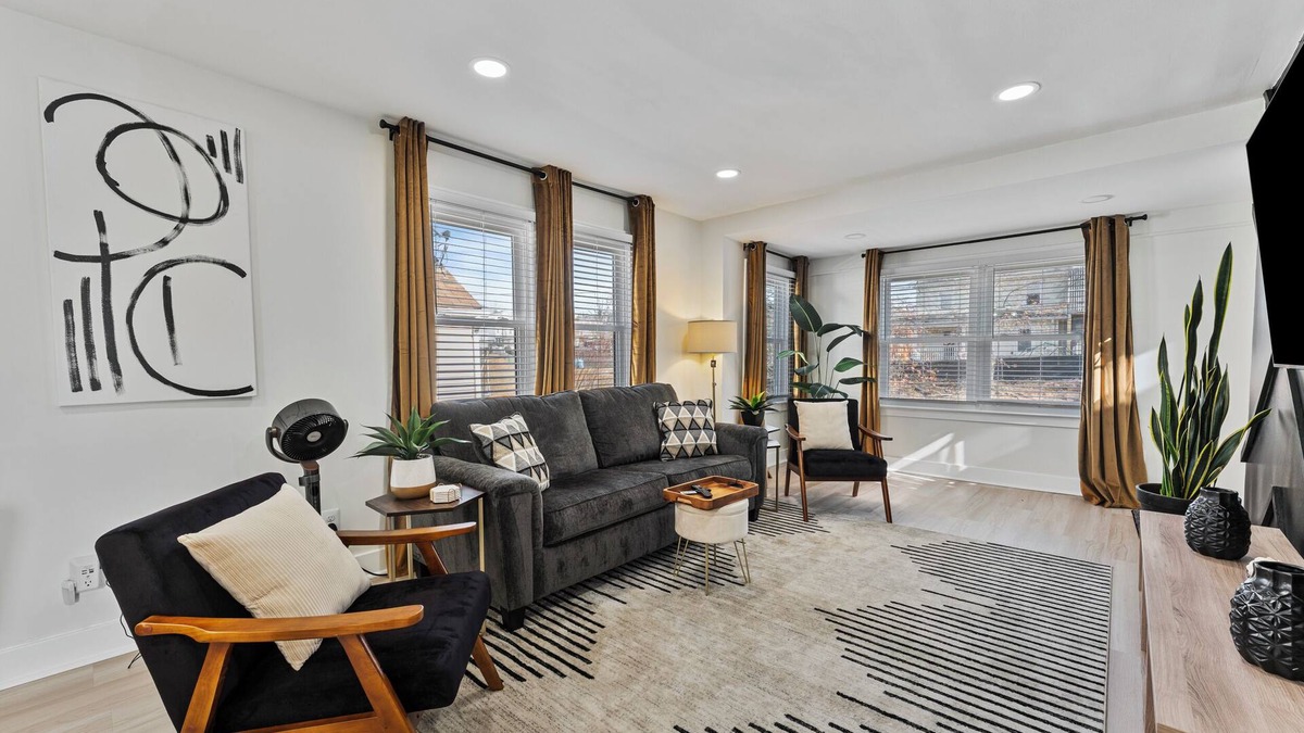 Northeast House | Unwind in our bold + stylish 4BR, 2BA DC gem!