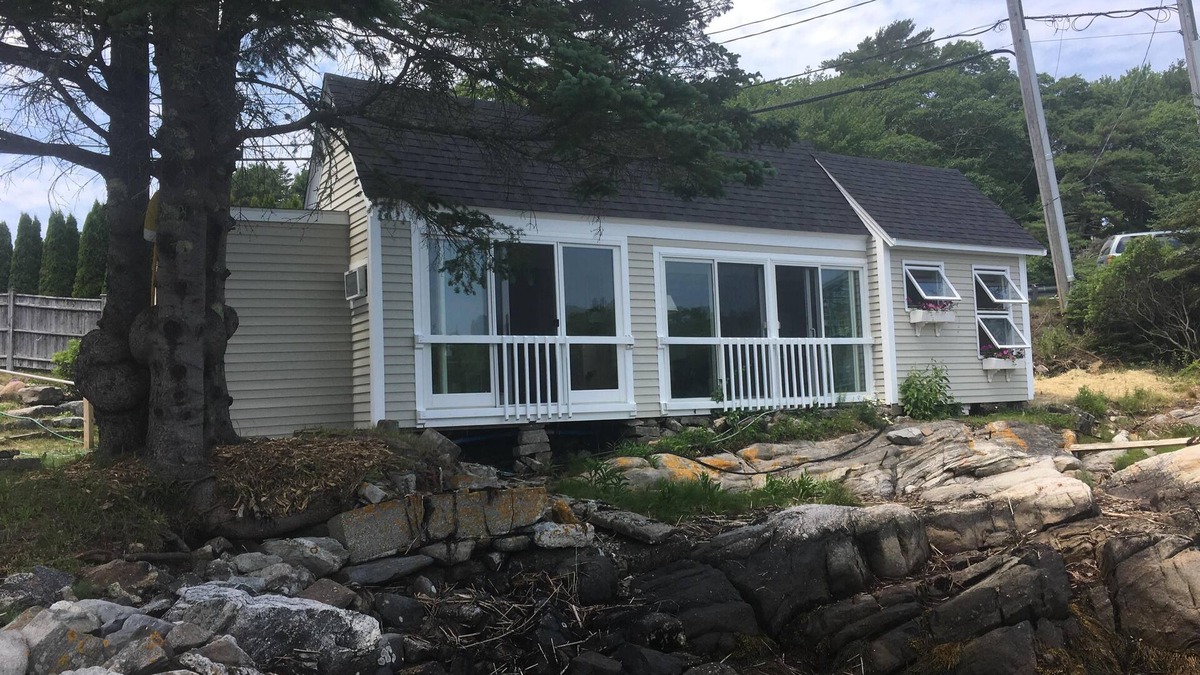 West Boothbay Harbor House | Updated Cottage on Water’s Edge with Deepwater Boat Dock!