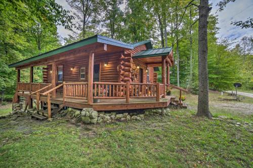Manistique House | Updated Manistique Log Cabin, Yard and Fire Pit