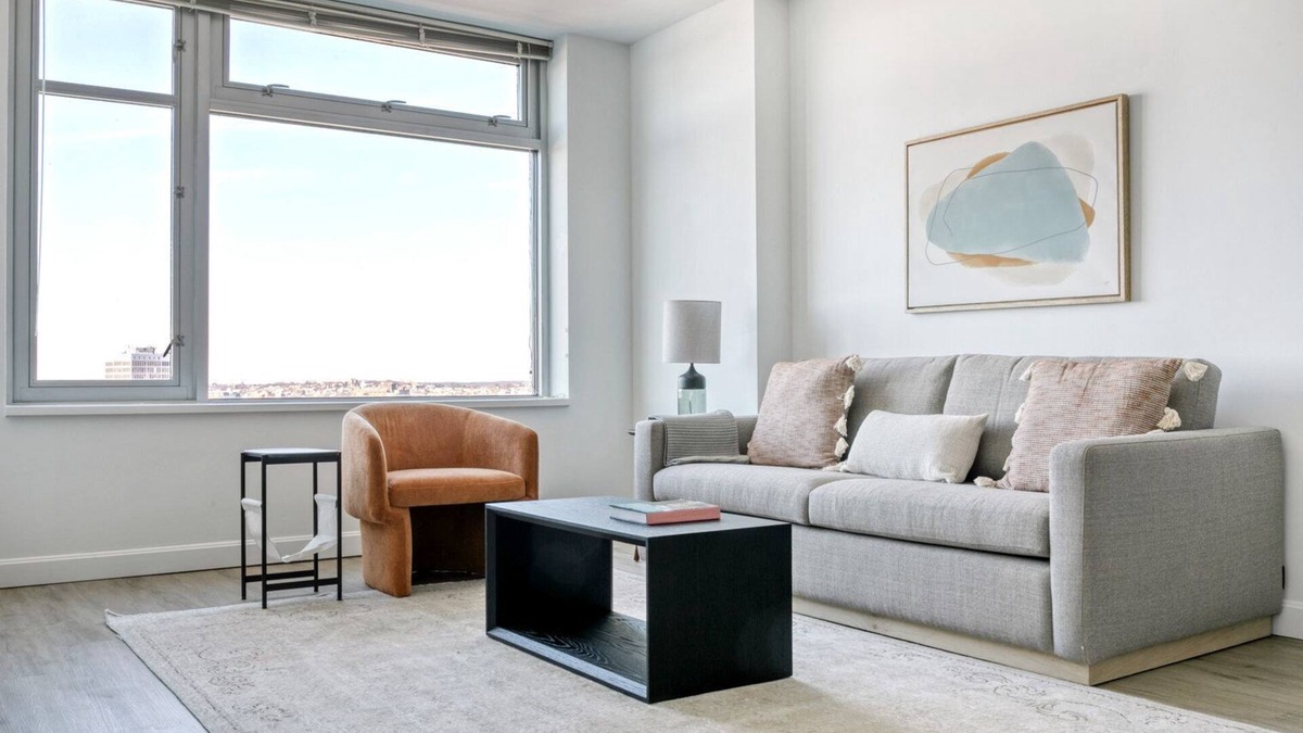 Cambridgeport Apartment | Upscale Cambridge 1BR w/Gym & W/D, walk to Harvard Bridge, by Blueground