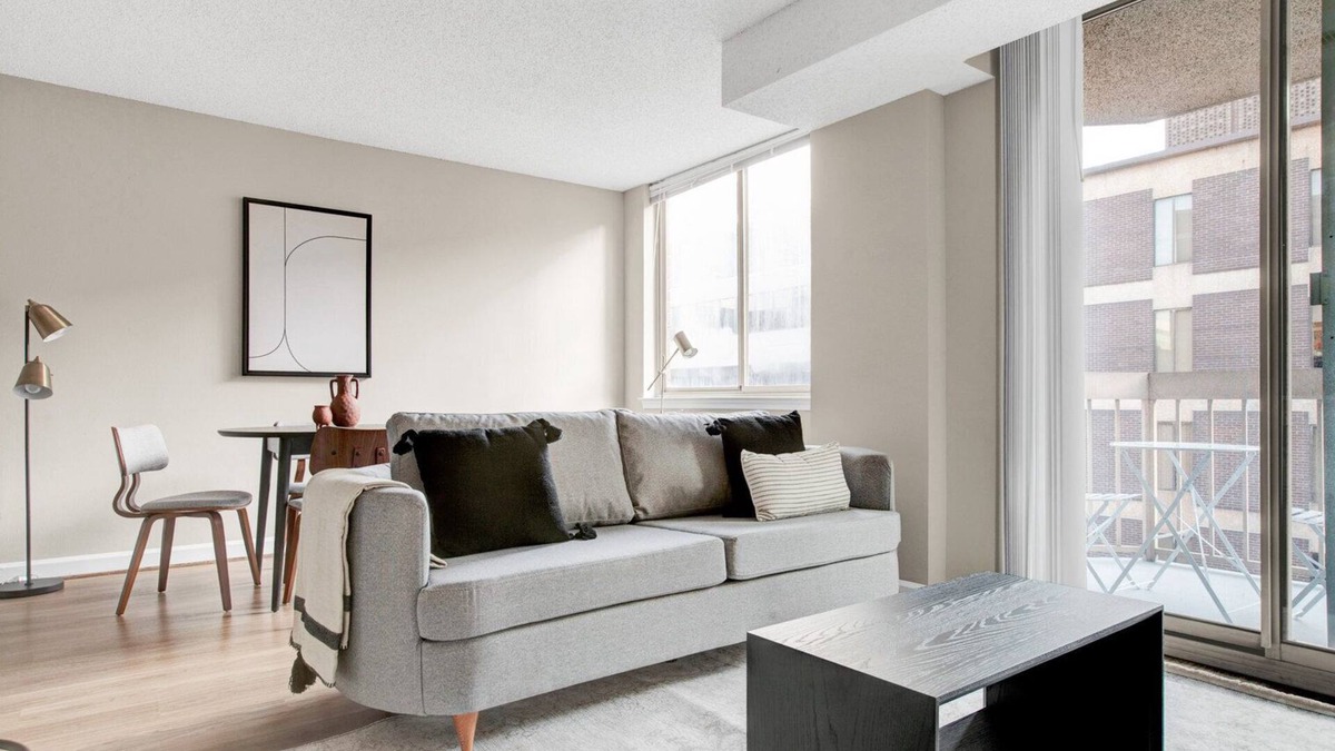 Connecticut Ave - K Street Apartment | Upscale Foggy Bottom 2BR w/Gym & W/D, near Metro & GWU, by Blueground