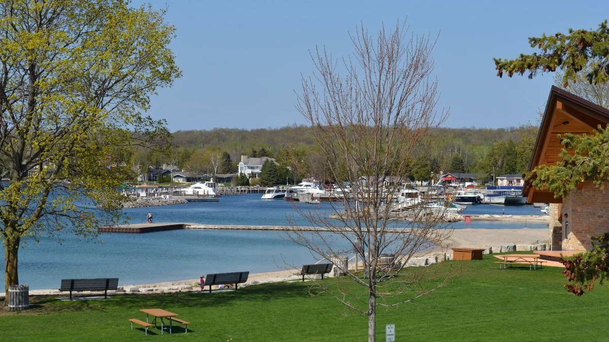 Sister Bay Condo | Upscale Water View Condo in Downtown Sister Bay! Walk to everything!