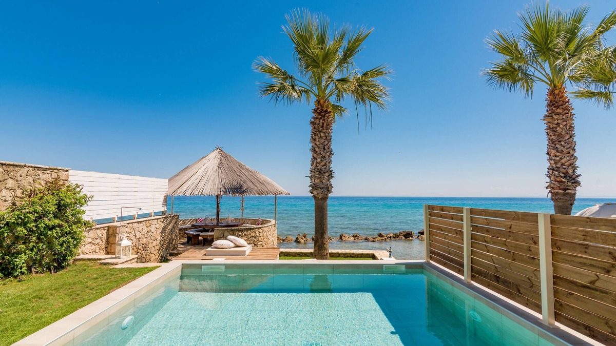 Drosia Villa | Uranus Deluxe SeaFront Villa, a Secluded Gem