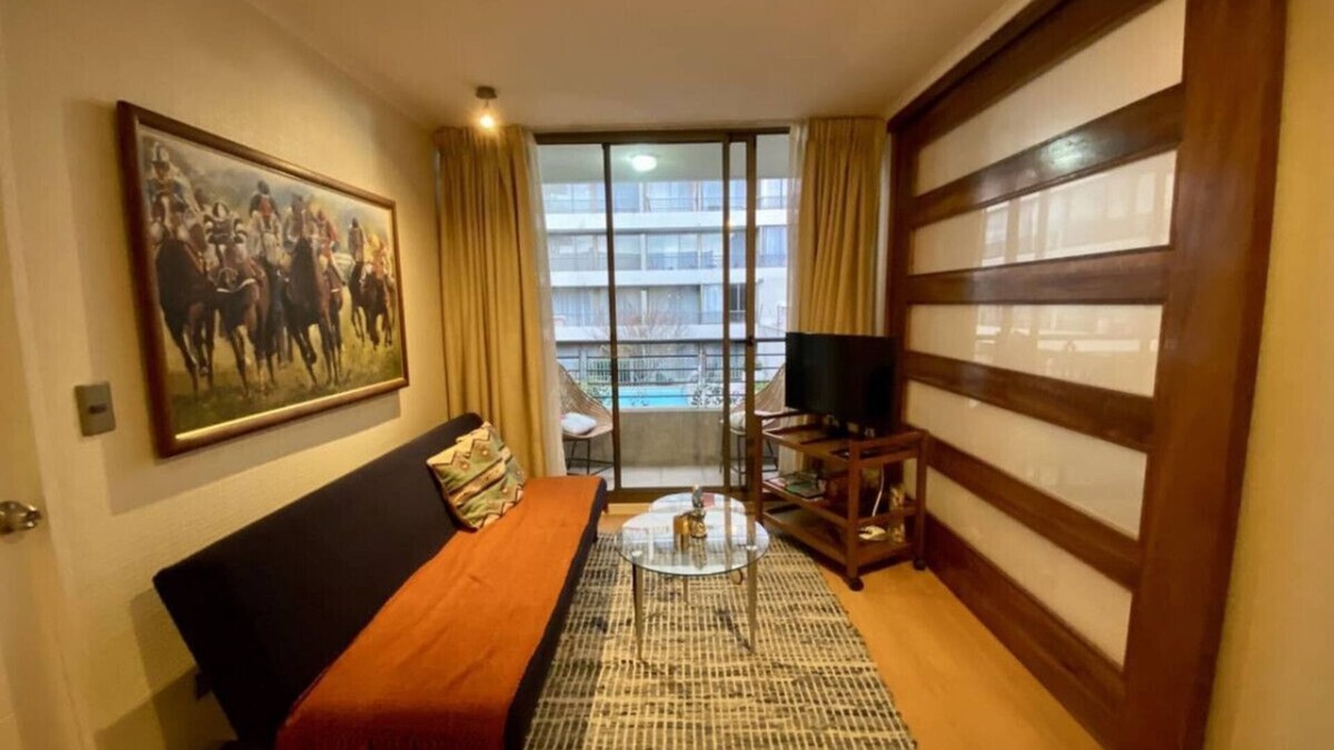 Vina del Mar Apartment | Urban Viana Bus Terminal - Home Office Pool Wifi