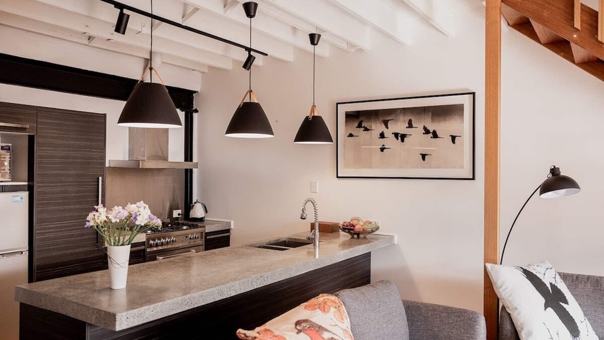 West Hobart Apartment | Urban Warehouse Retreat in West Hobart