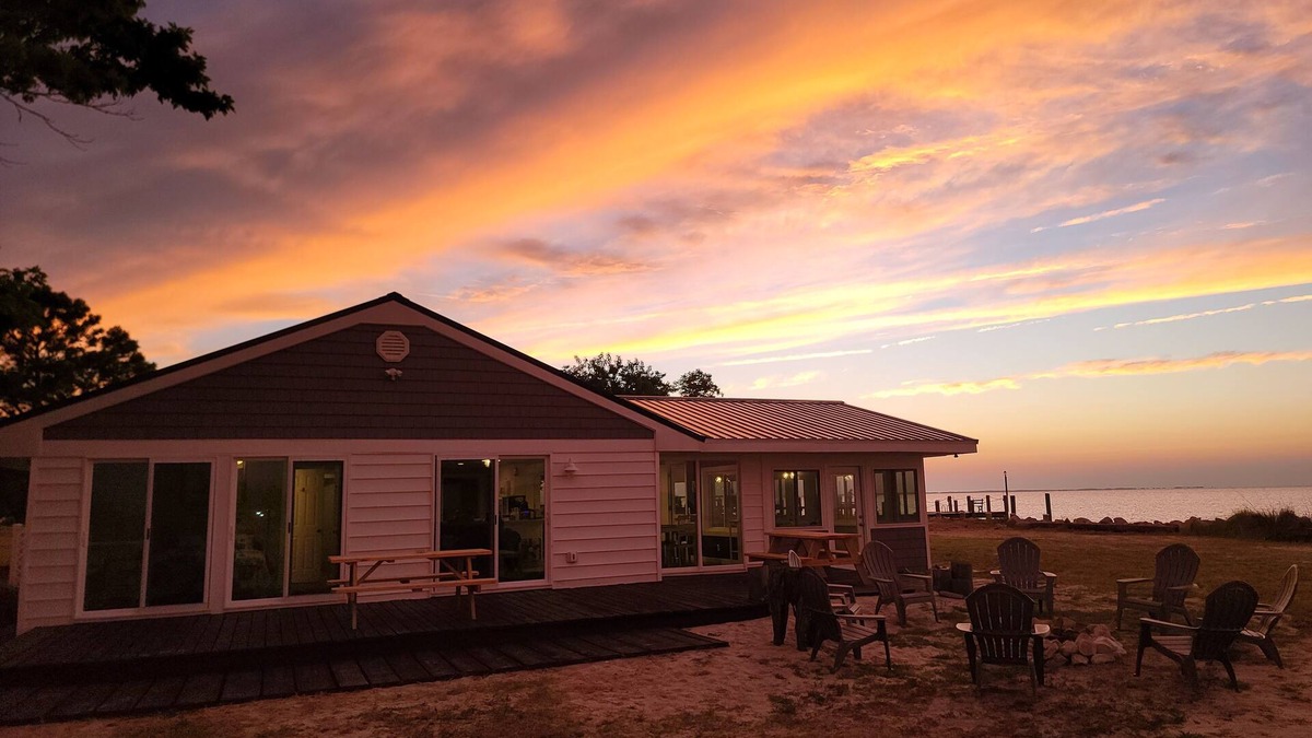 Dames Quarter House | Promise Point, Bay Front home with dock 3BR 2BA surrounded by water