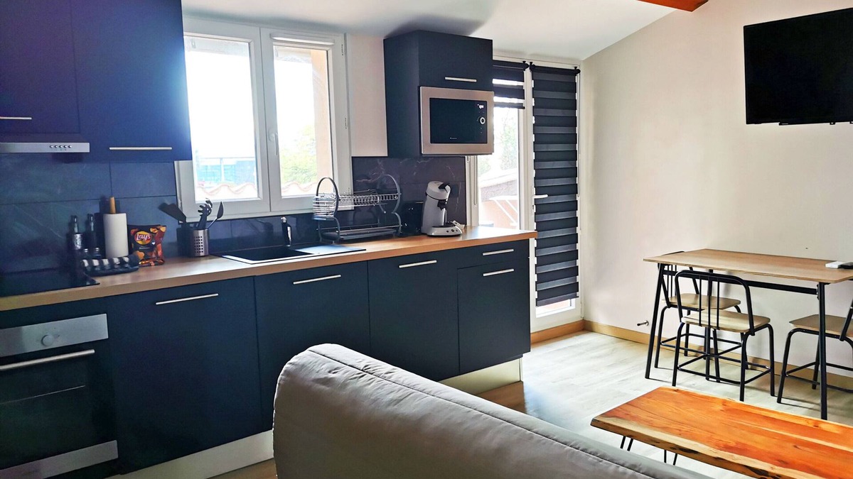 Moyen-Vernet Apartment | USAP : T2 avec grande terrasse et Cinéma
