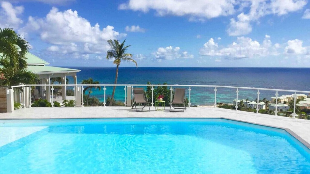 Oyster Pond Condo | V4. Enchanting view of the ocean and Saint Barths
