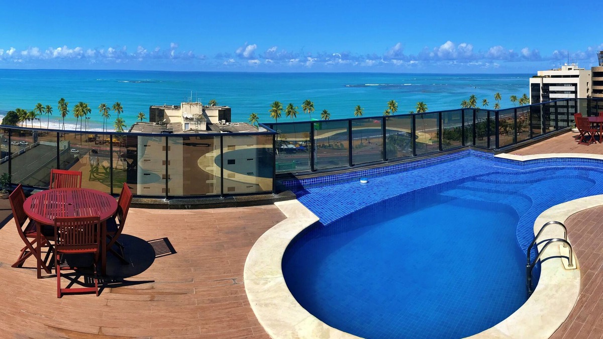 Maceio Apartment | Vacanze - edf. Port Ville III apt 403, rooftop pool with panoramic view