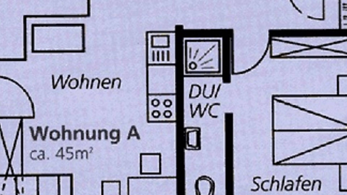 Wieden Apartment | Vacation apartment A 42sqm, 1 bedroom, 1 living/bedroom, max. 3 persons, 1 - 3