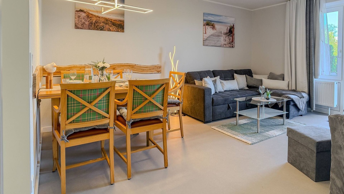 Schillig Apartment | "Vacation happiness by the sea - your vacation apartment Strandkörbchen Nr.3 with dog