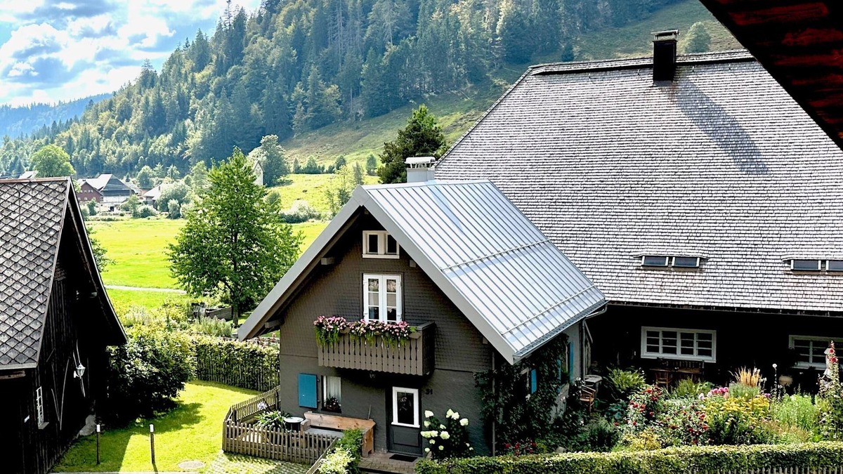 Menzenschwand-Hinterdorf House | Vacation Home "Backhüsli Am Bauerngarten" with Mountain View, Private Terrace & Wi-Fi