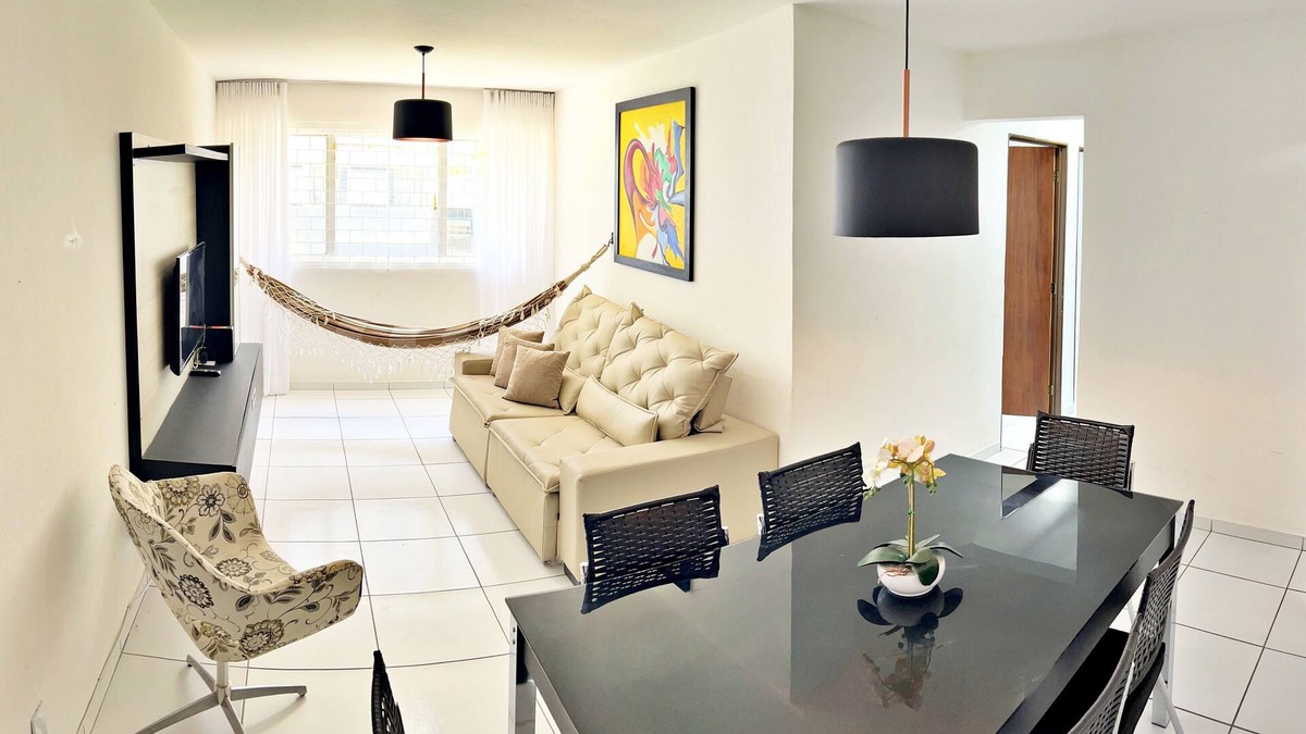 Ponta da Terra Apartment | Vacation - Jardim Tropical Condominium - apt. 102 with 3/4 bedrooms and air conditioning