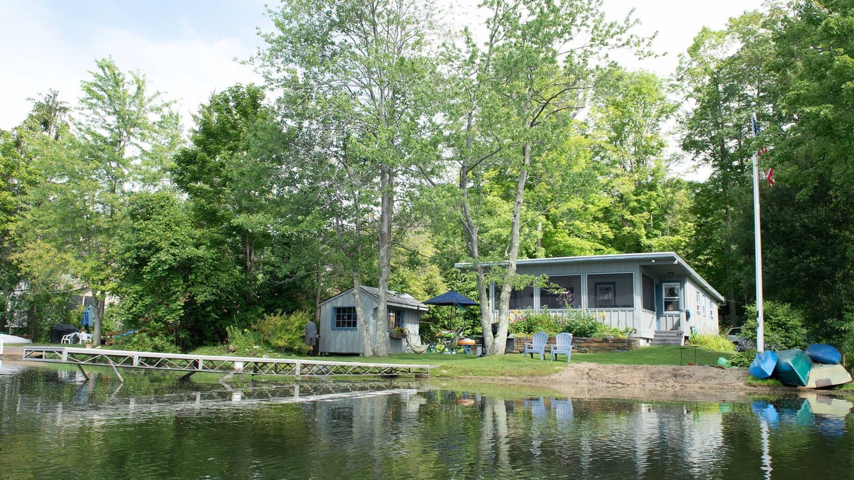 Lenox Dale Cottage | Vacation or work away from home! Private Beach Lakefront Cottage in Lenox MA