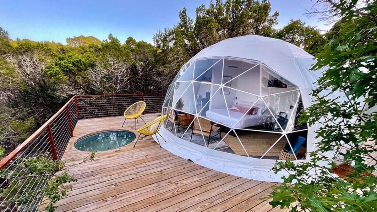 Oatmeal House | Vagary: Luxury Glamping in Treetop Dome + Dip Pool