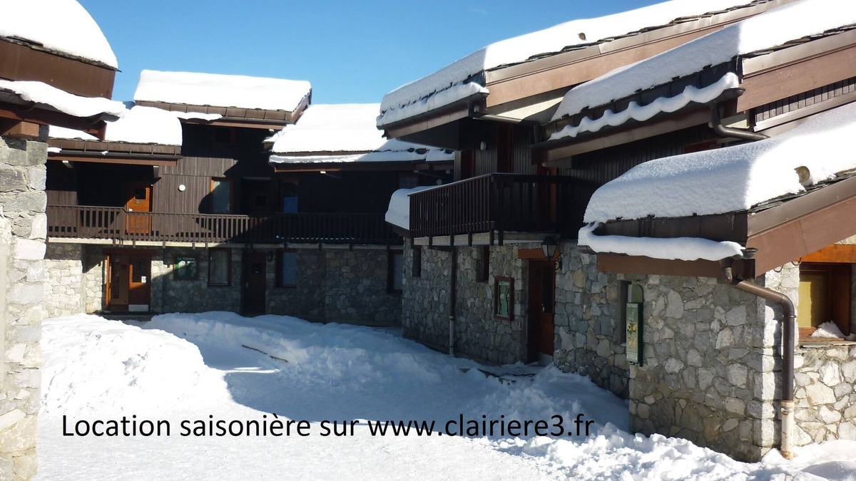 Les Avanchers-Valmorel Apartment | Valmorel apartment (4 people 30 m2) back to the skis .Terrace with porch.
