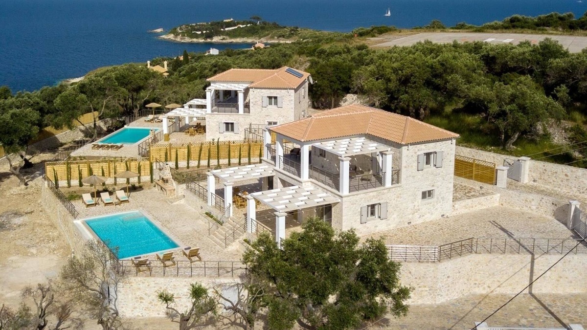 Paxos Villa | Vasiliki Villa 4 BR villa with pool and sea views