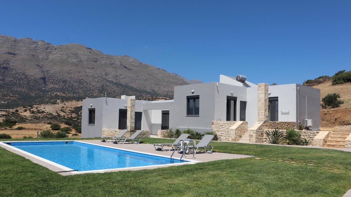 Vizari House | Vast view of landscape and sea, pool, 4 pers. | holiday home Triopetra, Crete