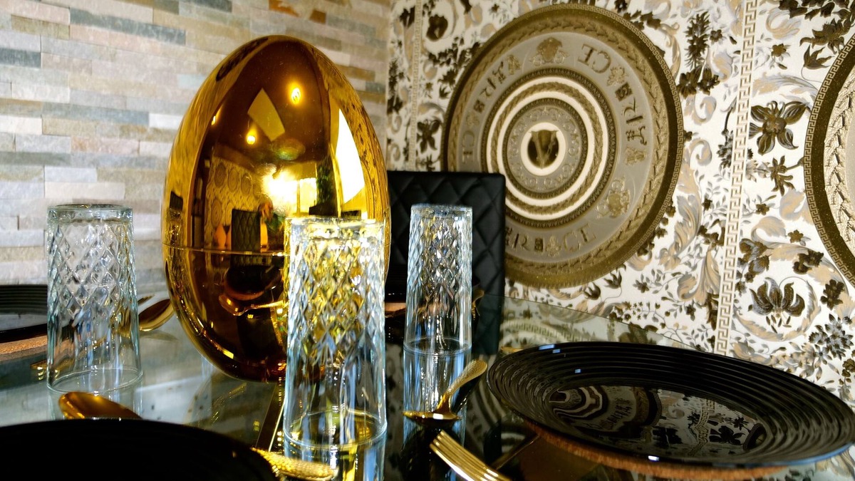 Rotherham Apartment | Versace Gold Apartment Opulence