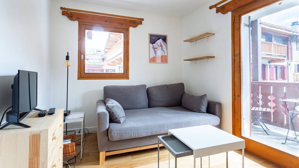 Le Praz Apartment | Very Bright Cocoon With Balcony Near The Slopes