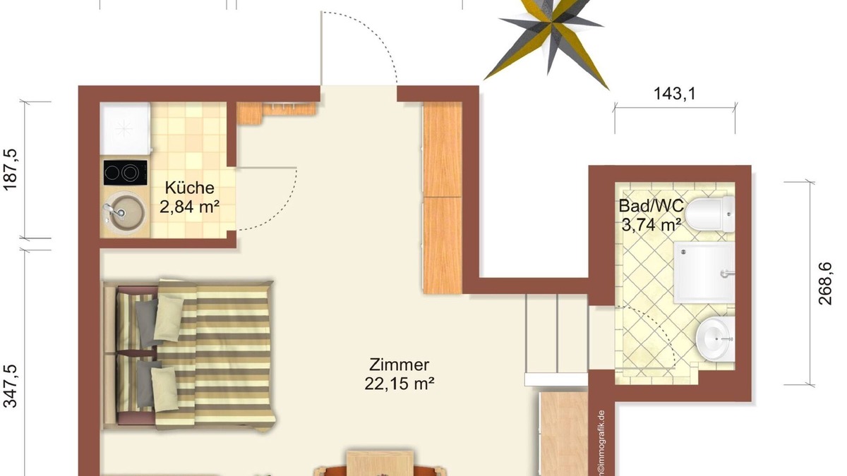 Ploen Apartment | Very central apartment/150m to the large Plöner See/Fewo 4