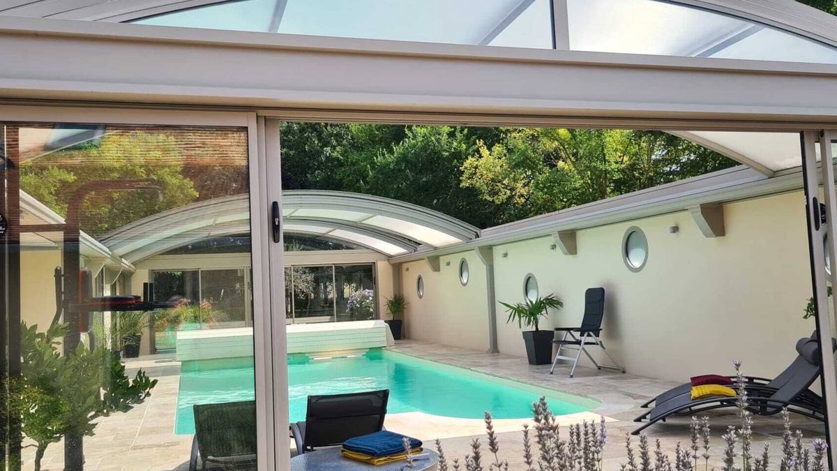 Morannes sur Sarthe-Daumeray House | Villa ALL COMFORT, PRIVATE SWIMMING POOL, jacuzzi, not overlooked, 4000 hectares