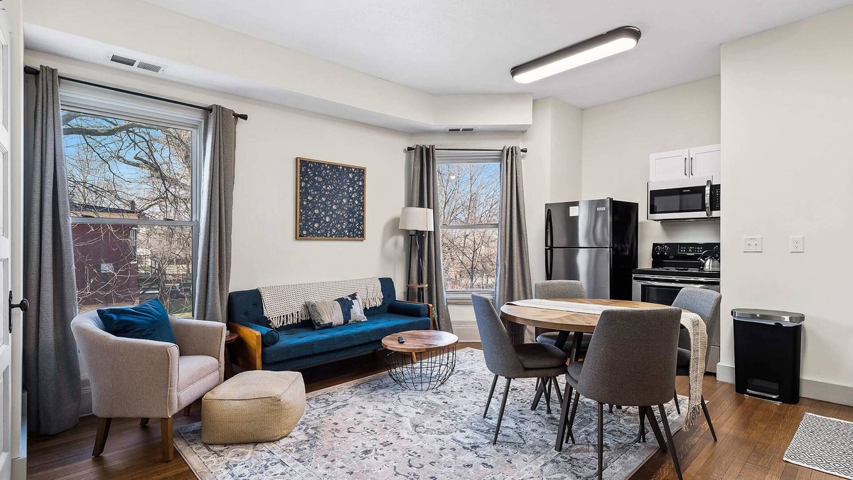 Hough Apartment | Victorian Estates | Sun Soaked 1BR | Close to CCF